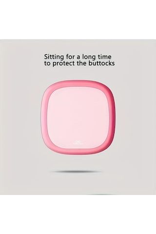 Xuweiwei Sakura Pembe Ergonomik Jel Oturma Yastığı Ev Ofis Araç İçin 10 Saat Rahat Oturma Konforlu Polyester Sakura Pembe