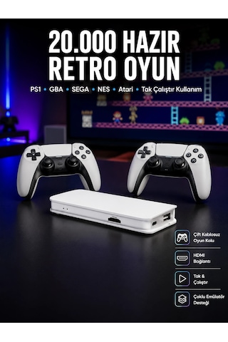 Retro Oyun Konsolu 20.000 Yüklü Oyun - 4997