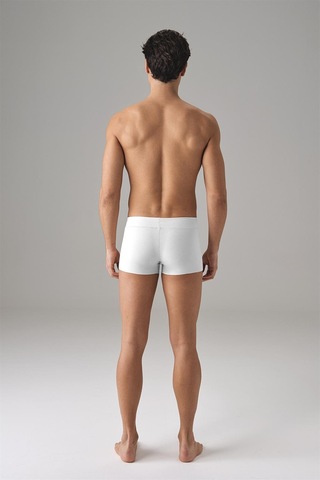 Doreanse Erkek Dikişsiz Mini Paça Boxer 1749 - Beyaz