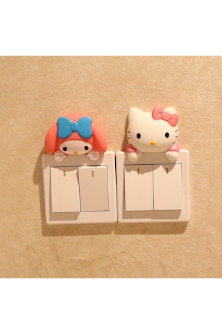 Moveevo Oda Dekoru İçin 3d立体 Kartoon Desenli Reçine Anahtar Kapakları - Kolay Kurulum Ve Dayanıklı Diğer