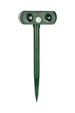 Gajeena Güneş Enerjili Ultrasonik Hayvan Kovucu, Yeşil Renk, 8m Etki Mesafesi, 110 Algılama Açı, Ipx4 Su Geçirmez, Sıçan-kedi-köpek-yılan Kovucu