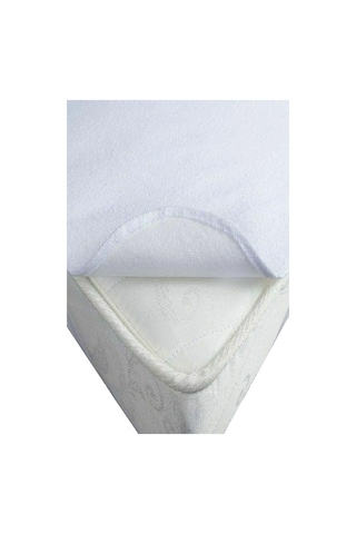 Divanev Tek Kişilik Sıvı Geçirmez Alez 90x190 Cm Pamuk Kumaş Köşelerinden Lastikli Beyaz