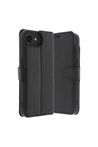 Uray Store Apple iPhone Uyumlu 16e Kılıf Trend S Plus Kapaklı Kılıf - Siyah