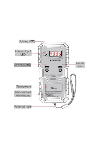 Suntek Araba Uzaktan Kumanda Kızılötesi Frekans Test Cihazı