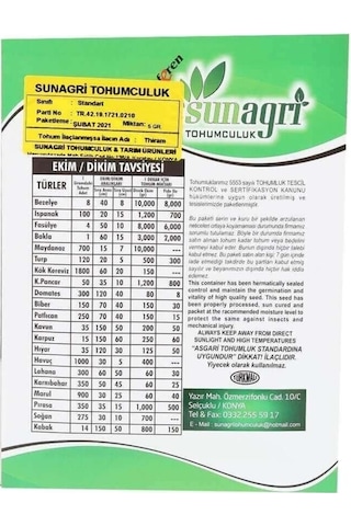 Sunagri Topan Patlıcan Tohumu