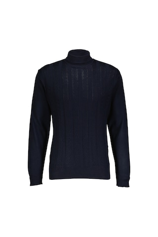 Finesuits Erkek Desenli Yünlü Kazak 2422201014.dstbr Lacivert