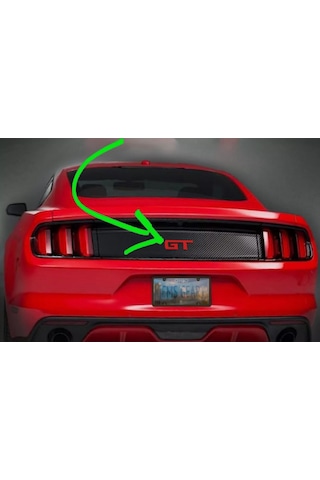 Dk Tuning Mustang Gt Bagaj Kırmızı Logo Arma Ford İle Uyumlu