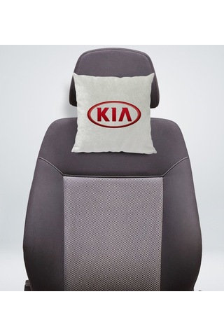 Bk Gift Kia Tasarımlı Kare Araç Koltuk Yastığı-1