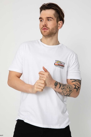 Quiksilver Retrofade Erkek Tişört EQYZT07231-WBB0 Beyaz