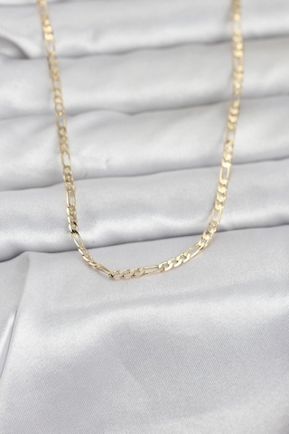 Cm 14k Gold Renk İnce Kuşgözü Zincir Model 60 Cm Kadın Kolye Çok Renkli