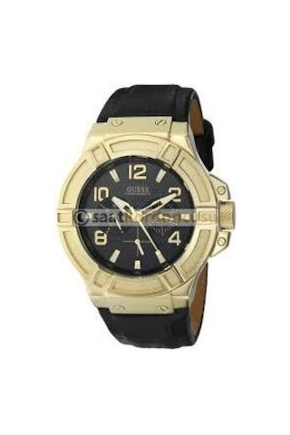 Guess W0040g4 Uyumlu Siyah Deri Kordon