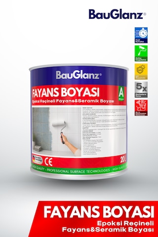 Epoksi Fayans Ve Seramik Boyası 2k Banyo, Mutfak, Tezgâh Ve Balkon İçin Parlak Dönüşüm Boyası -