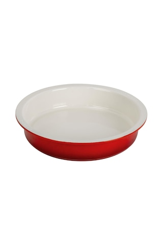 Lava Döküm Yuvarlak Gastronomi Küvet Ölçü 30 Cm. Kırmızı
