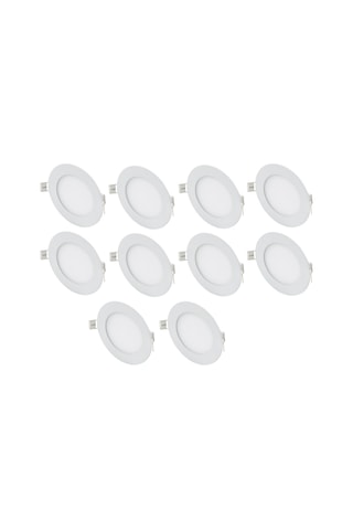 Cata Ct-5146 10 Adet 9W Slim Led Panel Armatür Alüminyum Kasa Beyaz