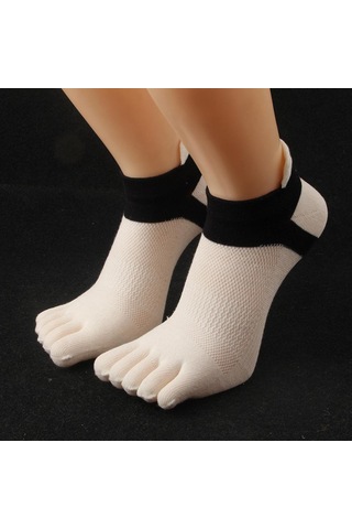 Homyl Erkekler Ve Kadınlar Için Ayak Bileği Çorap Pamuklu Beyaz