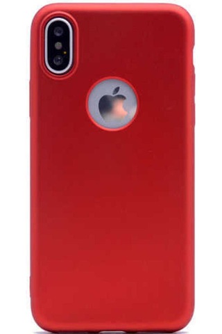 Apple Uyumlu iPhone Xs Max 6.5 Kılıf Zore Premier Silikon Kapak Kırmızı