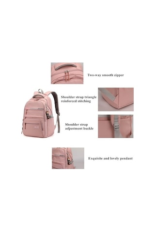 Didadodo Vintage Çiçek Desenli Hafif Nylon Sırt Çantası, Omuz Stili Ve Yan Cepleriyle Pratik Çok Renkli Çok Renkli