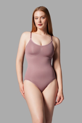 Alt Tarafı Çıtçıtlı Zıbın Korse Seamless 9051 Gül Kurusu