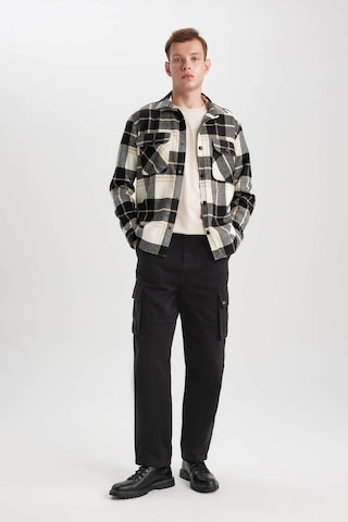 DeFacto Relax Fit Waffle Kareli Pamuklu Uzun Kollu Gömlek Z0639AZ24SPBG732