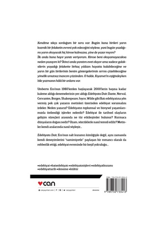 Edebiyata Dair - Umberto Eco - Can Yayınları
