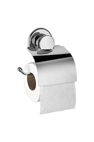 Çelik Ayna Kapaklı Tuvalet Kağıtlık Paslanmaz Çelik Wc Kağıtlığı, Vidasız Kendinden Yapışkanlı Tuvalet Kağıdı Askısı, Krom-817 16.5 x 12.2 x 11.2 CM