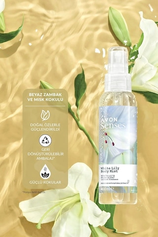 Avon Senses Beyaz Zambak Vücut Spreyi 2 x 100 ML