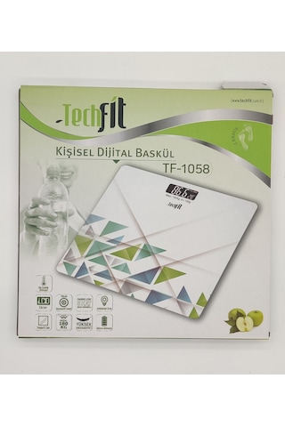 Techfit TF1058 Desenli Dijital Cam Baskül