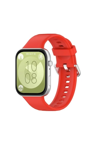 Huawei Watch Fit 3 / Fit 4 / Fit 4 Pro/fit 5 / Fit 5 Pro İle Uyumlu Kordon Jel Silikon Tokalı Kayış