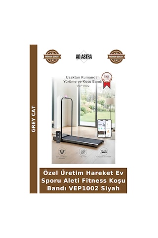 Özel Üretim Hareket Ev Sporu Aleti Fitness Koşu Bandı Vep1002 Siyah