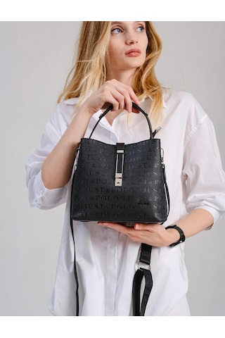 Just Polo Taba 2 Bölmeli Omuz Çantası Monogram 2197mh