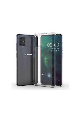 Samsung Galaxy Uyumlu A71 Kılıf Lüx Şeffaf Silikon Kılıf