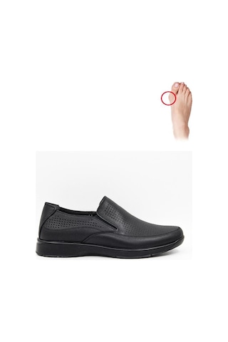 Ceyo 9925-49 Erkek Comfort Ayakkabı - Siyah Siyah