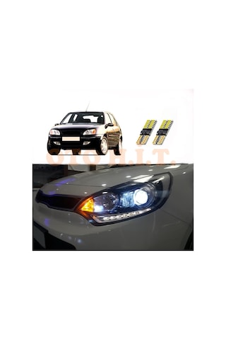 Ford Fiesta 00-02 Uyumlu Park Ampulü Beyaz Led Aydınlatma Ampulü Canbus'li
