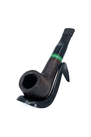 Pipsan İşlemeli El Yapımı Gül Kökü Briar Mini Pipo 9mm Filtreli - Model No: 12