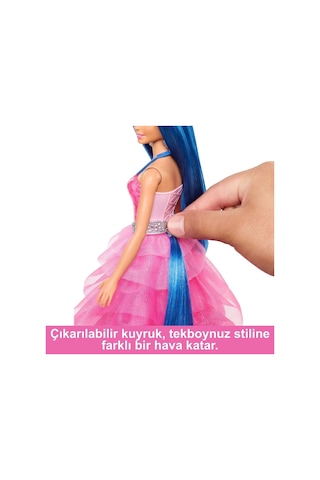 Barbie HRR16 Mavi Saçlı Prenses Bebek
