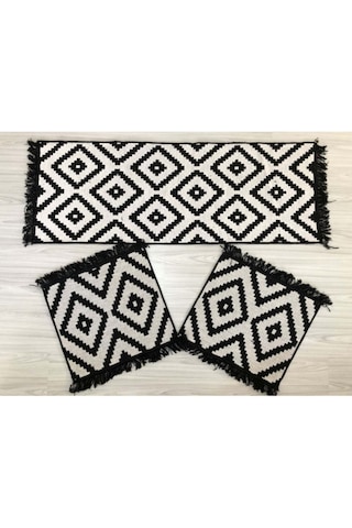 Oto Koltuk Minder Seti - 3'lü Serme Oto Koltuk Minderi - Kilim