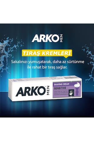 Arko Men Sensitive Tıraş Kremi 4 x 90 G