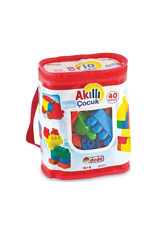 01021 Dede. Akıllı Çocuk Blokları 40  Parça