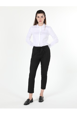 Colin's Düşük Bel Normal Kesim Düz Paça Siyah Kadın Pantolon CL1055028_Q1.V2_BLK Siyah