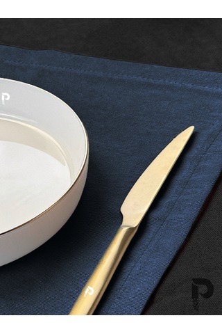 Derin Mavi Kumaş Peçete Daily Serisi Kadife Görünümlü Derin Mavi