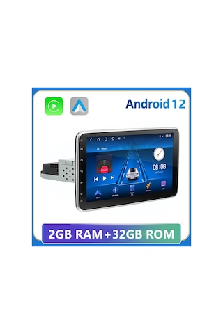 Exvol Android Multimedya 10,1 İnc 360 Dönen Carplay 2/32gb Hdıps