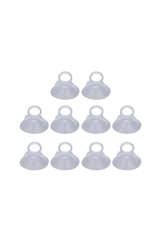 Lemestar Güçlü Tutuculu Pvc Transparan Çekme Çemberli Süspansiyon Cup, Güneş Panelleri, Araç Camı Ve Seramikler İçin 10 Adet Paket