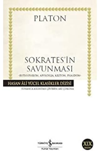 Sokrates'in Savunması - Hasan Ali Yücel Klasikleri - Platon - İş Bankası Kültür Yayınları Sokrates'in Savunması - Hasan Ali Yücel Klasikleri - Platon - İş Bankası Kültür Yayınları
