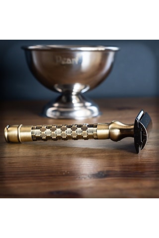 Pearl Shaving Krom Kaplama Antik Taraksız Jiletli Tıraş Bıçağı