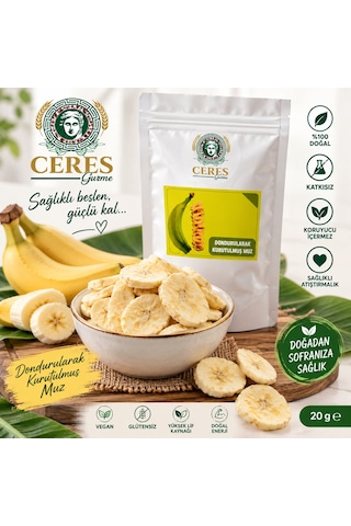 Dondurularak Kurutulmuş Muz 20 G