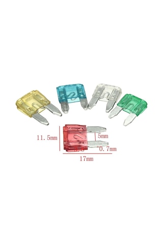Mini Bıçak Sigorta 10 15 20 25 30 Amper 20 Adet