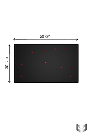 Yiğit Metal Mıknatıslı Pano Siyah Ofis/çalışma Odası İçin Mıknatıs Hediyeli Metal Magnet Hatıra Panosu 50x70cm 50 x 30 CM
