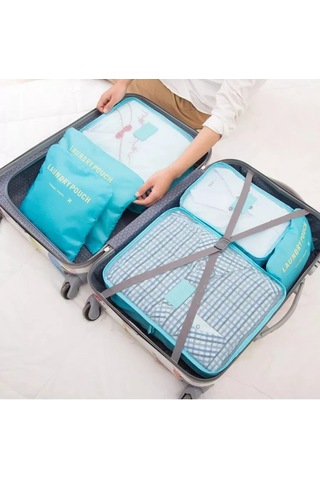 Lıtebag Valizdeki Eşya Ve Çarşafların Saklanması İçin Seyahat Düzenleyici 205353363 Açık Mavi