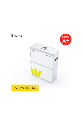Werer Energy 48V 300Ah 15.5kW LiFePO4 WPU Series Bluetooth’lu Lityum Demir Fosfat Akü