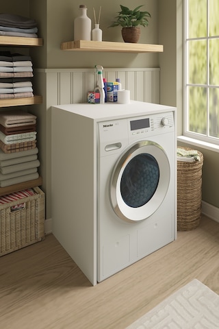 Dekorfim DF03104B Banyo Dolabı Çamaşır Kurutma Makinesi Dolabı Alt Dolap